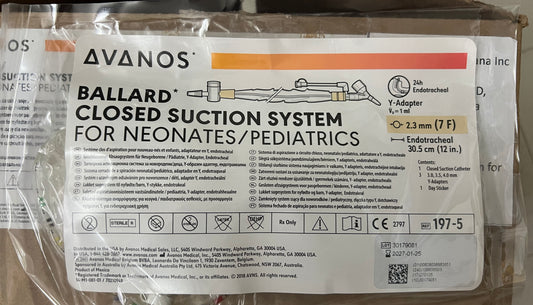 AVANOS Ballard Closed Suction System for Neonates/Pediatrics