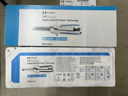 Covidien GIA Auto Suture Stapler with DST Series Technology, 80mm, 3.8mm - GIA8038S