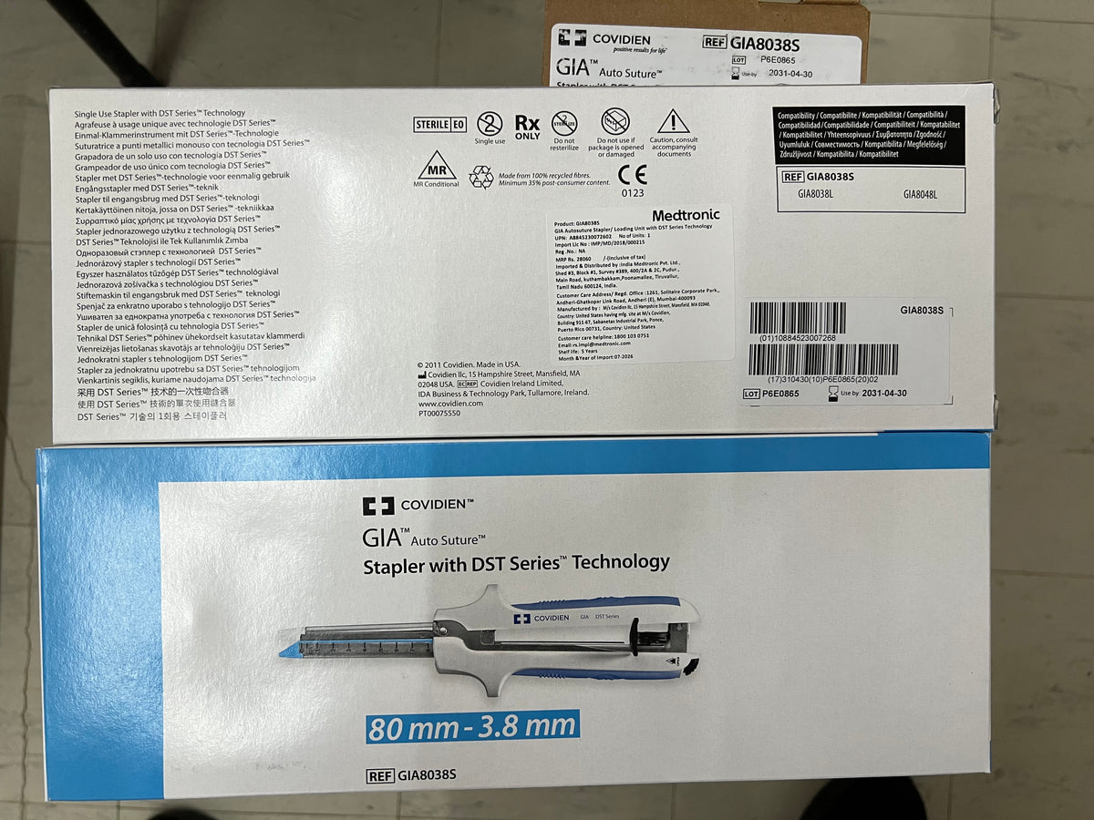 Covidien GIA Auto Suture Stapler with DST Series Technology, 80mm, 3.8mm - GIA8038S