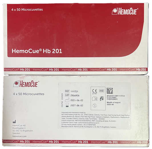 HemoCue HB 201 Microcuvettes – (For HB 201+ Analyzer)