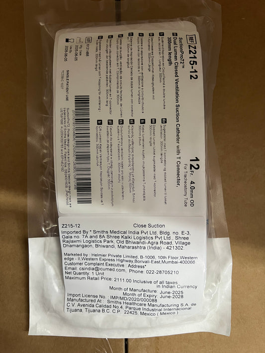 Portex Suction Pro 72 Closed Suction System