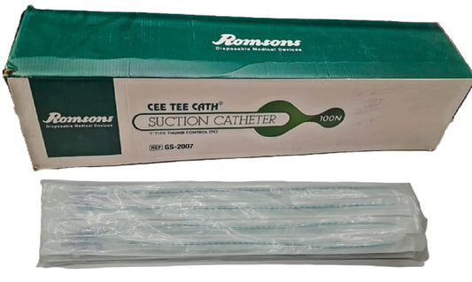 Romsons Cee Tee® Thumb Control Suction Catheter