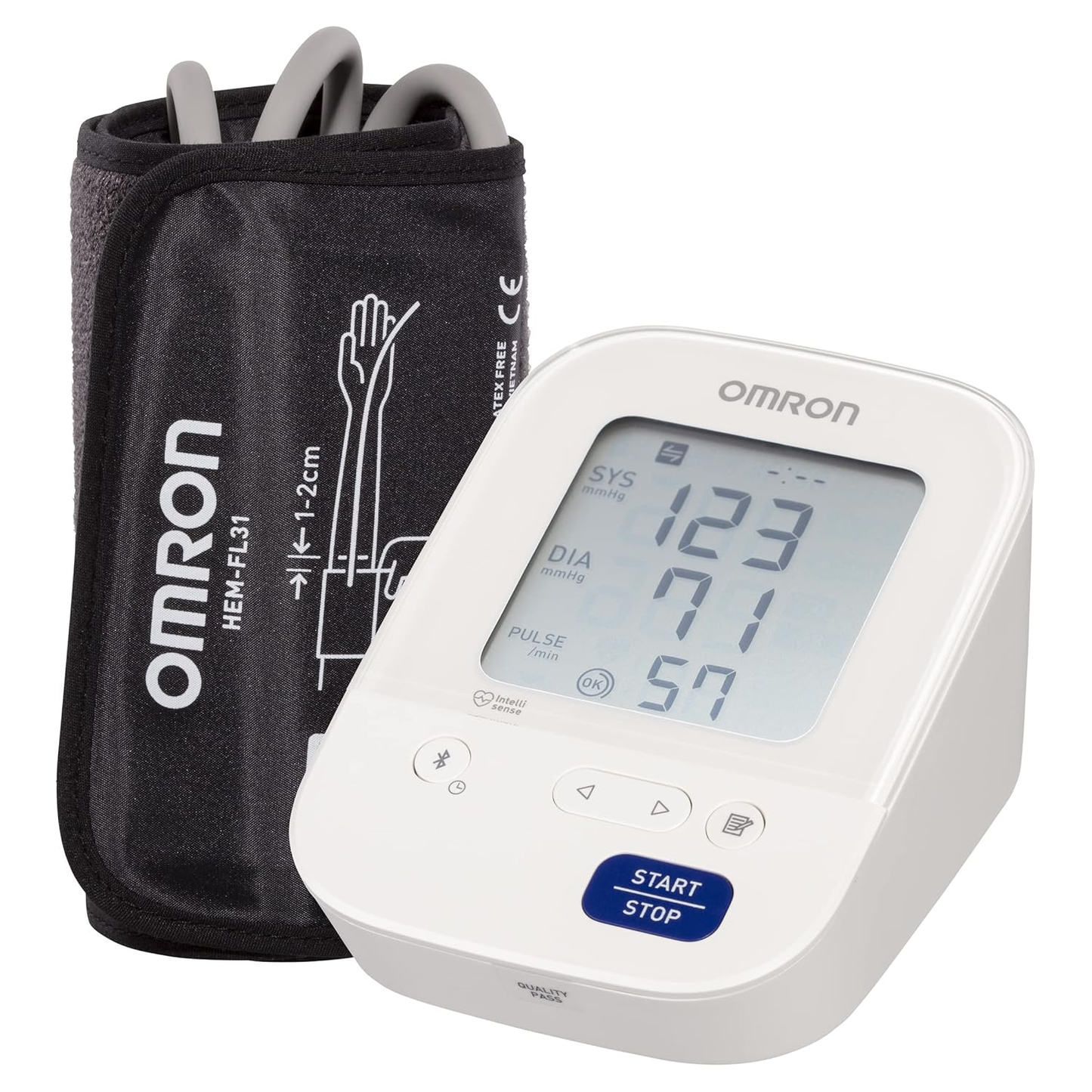 Omron HEM 7156T Digital Blood Pressure Monitor – Upper Arm BP Monitor with Bluetooth