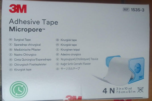 3M Micropore Tape with Dispenser (Ref 1535-0, 1535-1, 1535-2 & 1535-3)