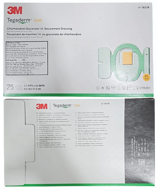3M Tegaderm 1657R CHG Dressing (11.5 cm × 8.5 cm) – SHAH TRADING ...