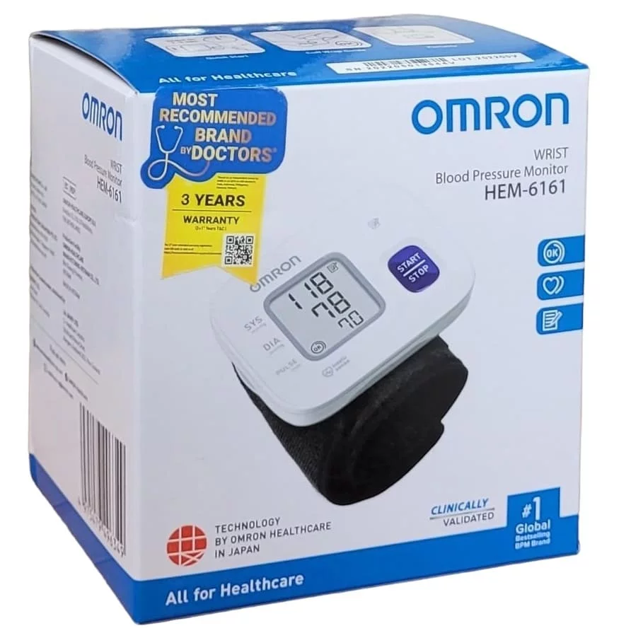 Omron HEM-6161 Digital Wrist Blood Pressure Monitor