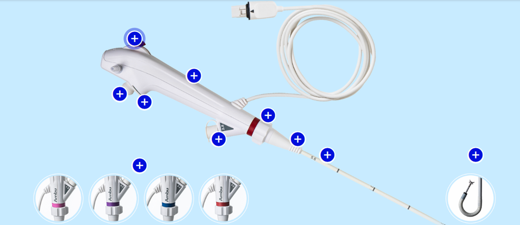 Ambu aScope 5 HD Bronchoscope (Neo, Slim, Regular & Large)