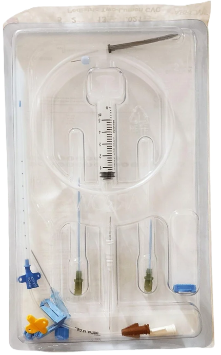 Arrow CS-14502 Pediatric Double Lumen Central Venous Catheter – 5 Fr × 13 cm