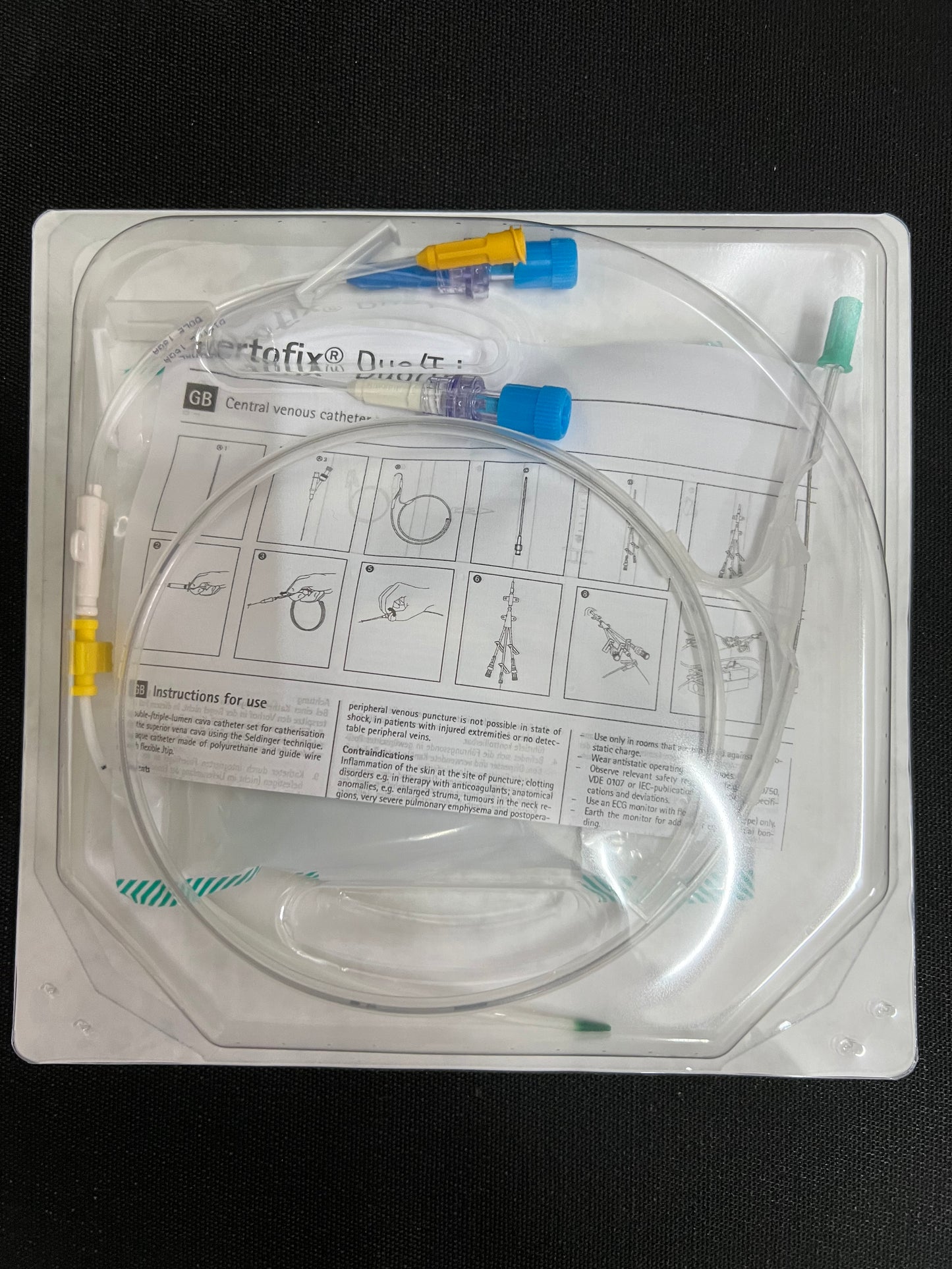 BBraun Certofix Trio V715 Triple Lumen Central Venous Catheter Set – 7 Fr x 15 cm