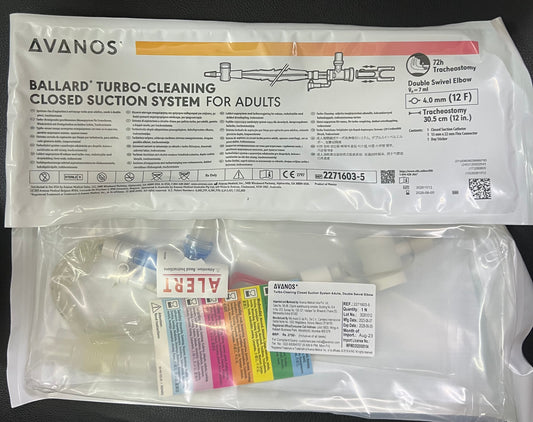AVANOS Ballard Closed Suction System for Adults (Turbo Cleaning)