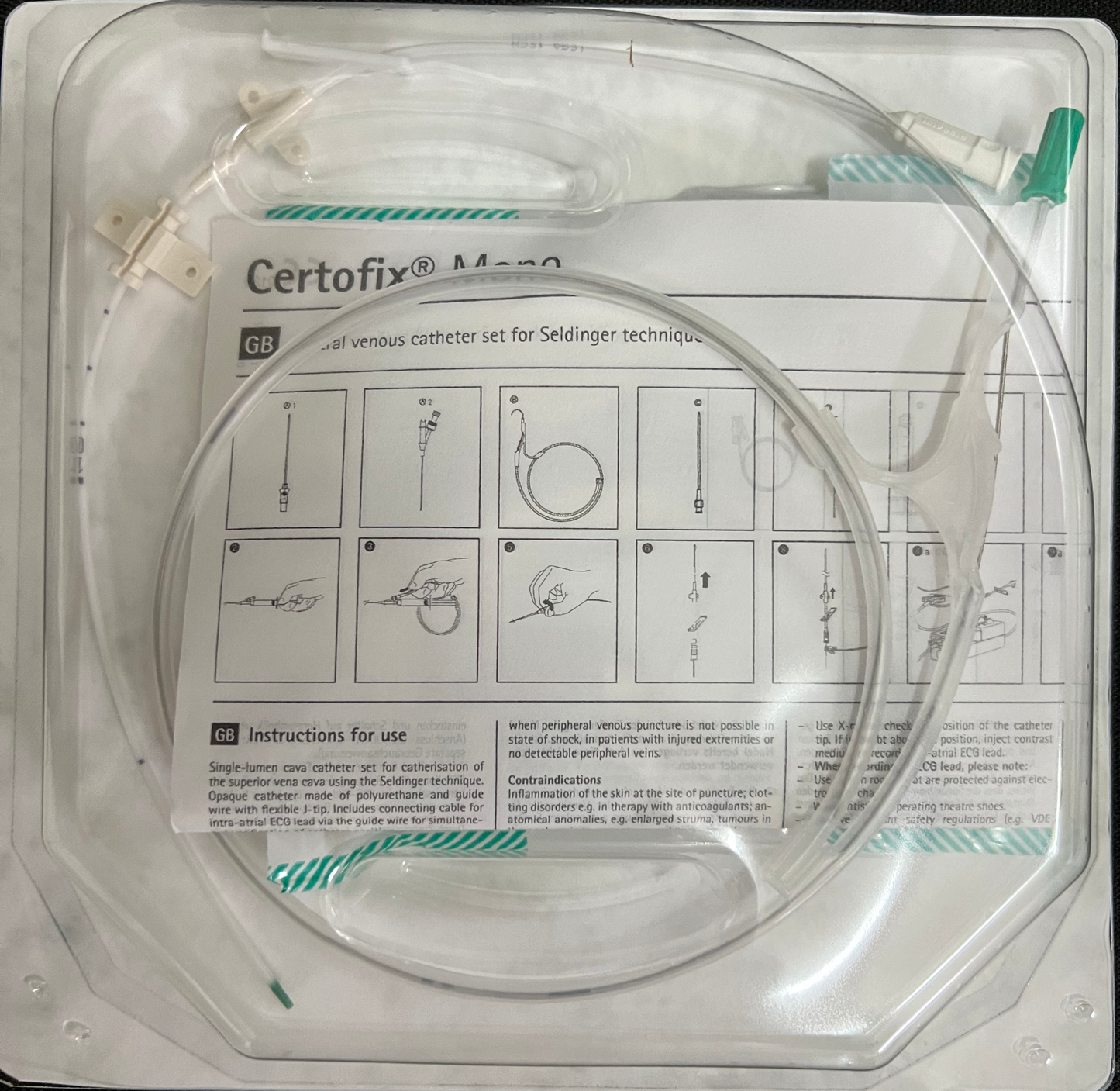 B. Braun Certofix® Mono V315 – Single-Lumen Central Venous Catheter Kit