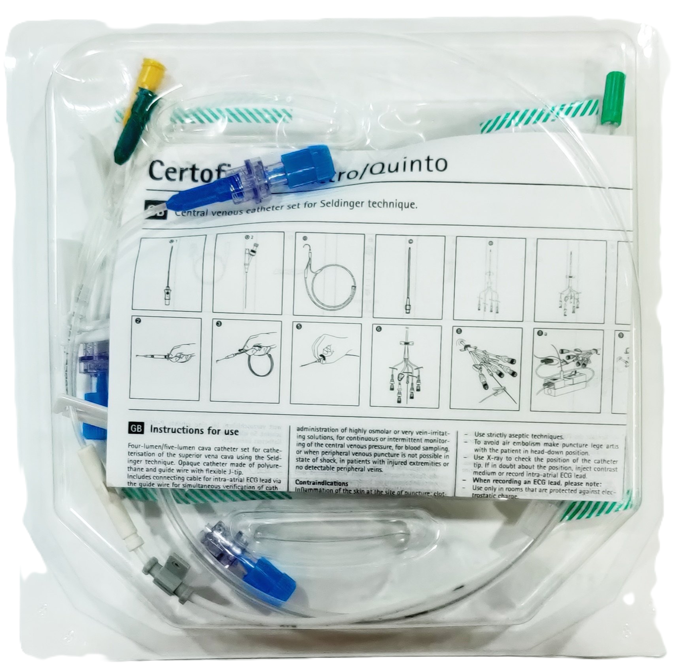 B. Braun Certofix® Quattro V815 Four-Lumen Central Venous Catheter Set
