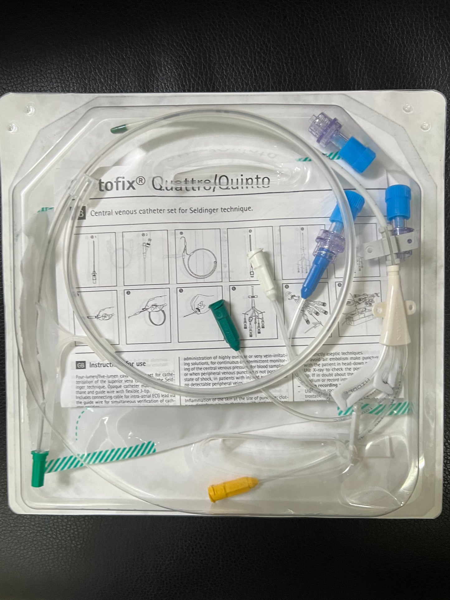 B. Braun Certofix® Quattro V815 Four-Lumen Central Venous Catheter Set