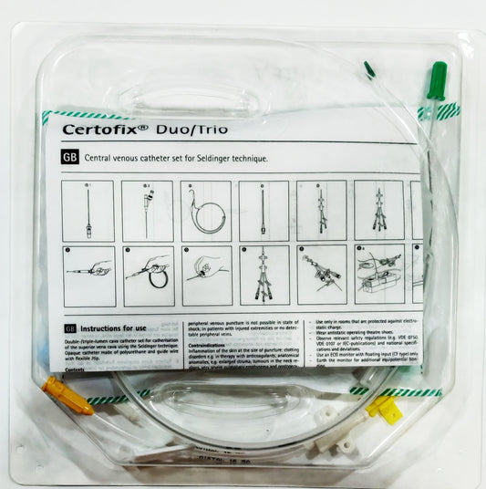 B. Braun Certofix® Duo V715 Double-Lumen Central Venous Catheter Kit
