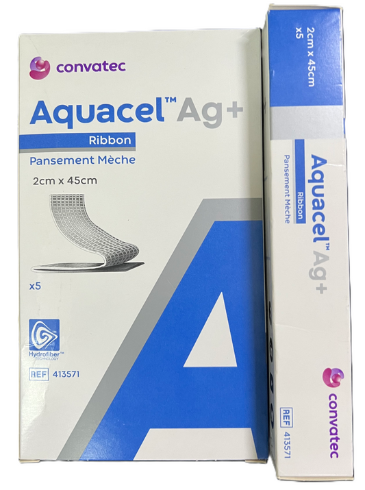 ConvaTec AQUACEL Ag+ Ribbon Dressing 2cm x 45cm (Ref No 413571)