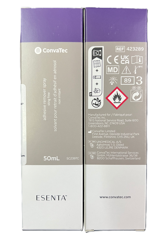 ConvaTec ESENTA Adhesive Remover Spray - 50ml (Ref No: 423289)