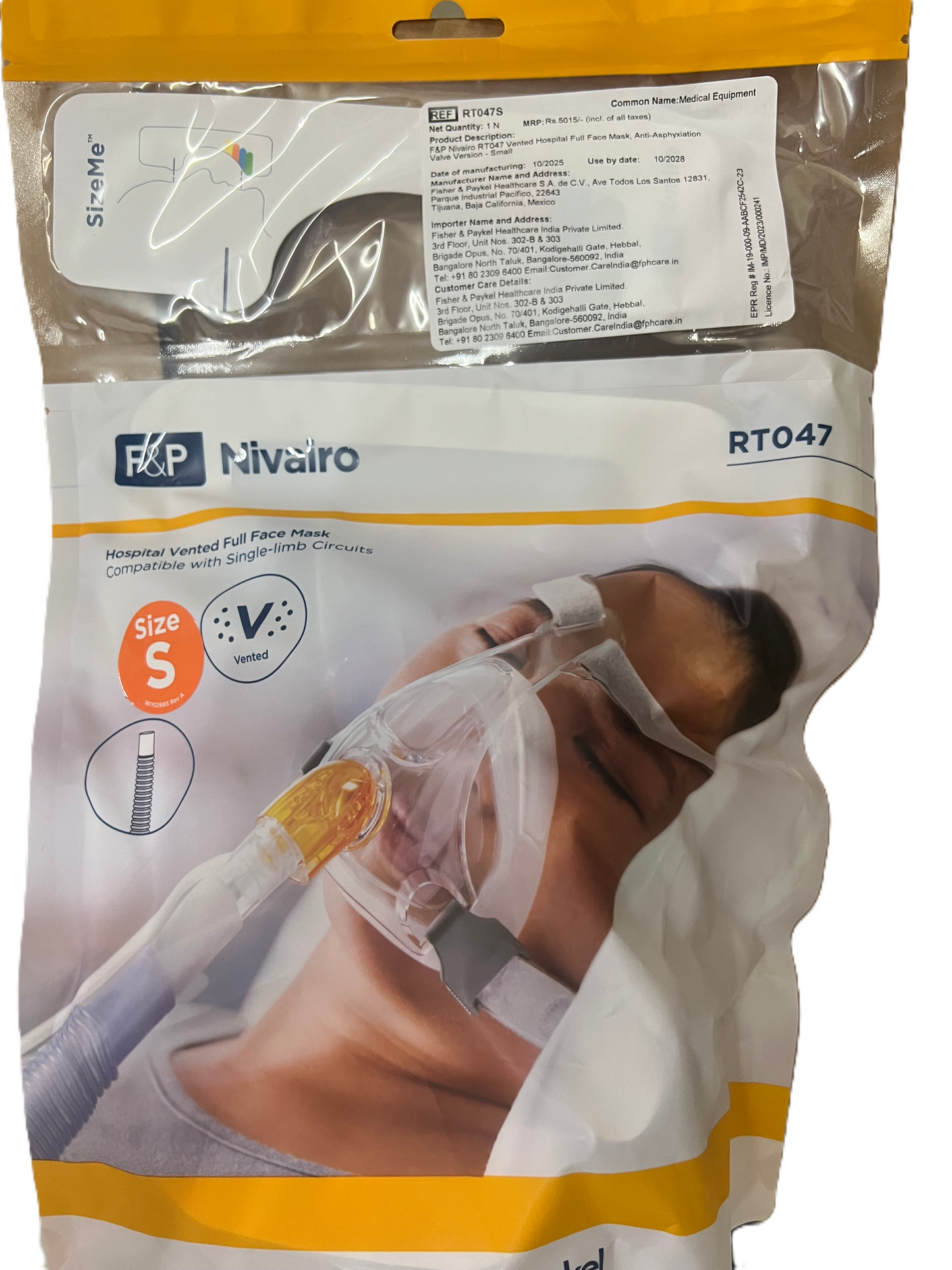 Fisher & Paykel Nivairo RT047 Vented Full Face NIV Mask