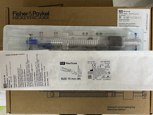 Fisher & Paykel BC191 FlexiTrunk Universal Nasal CPAP Interface — Midline Nasal Tubing, 70 mm