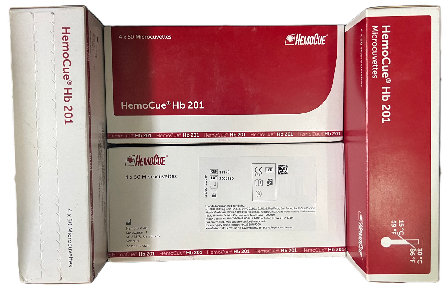 HemoCue HB 201 Microcuvettes – (For HB 201+ Analyzer)