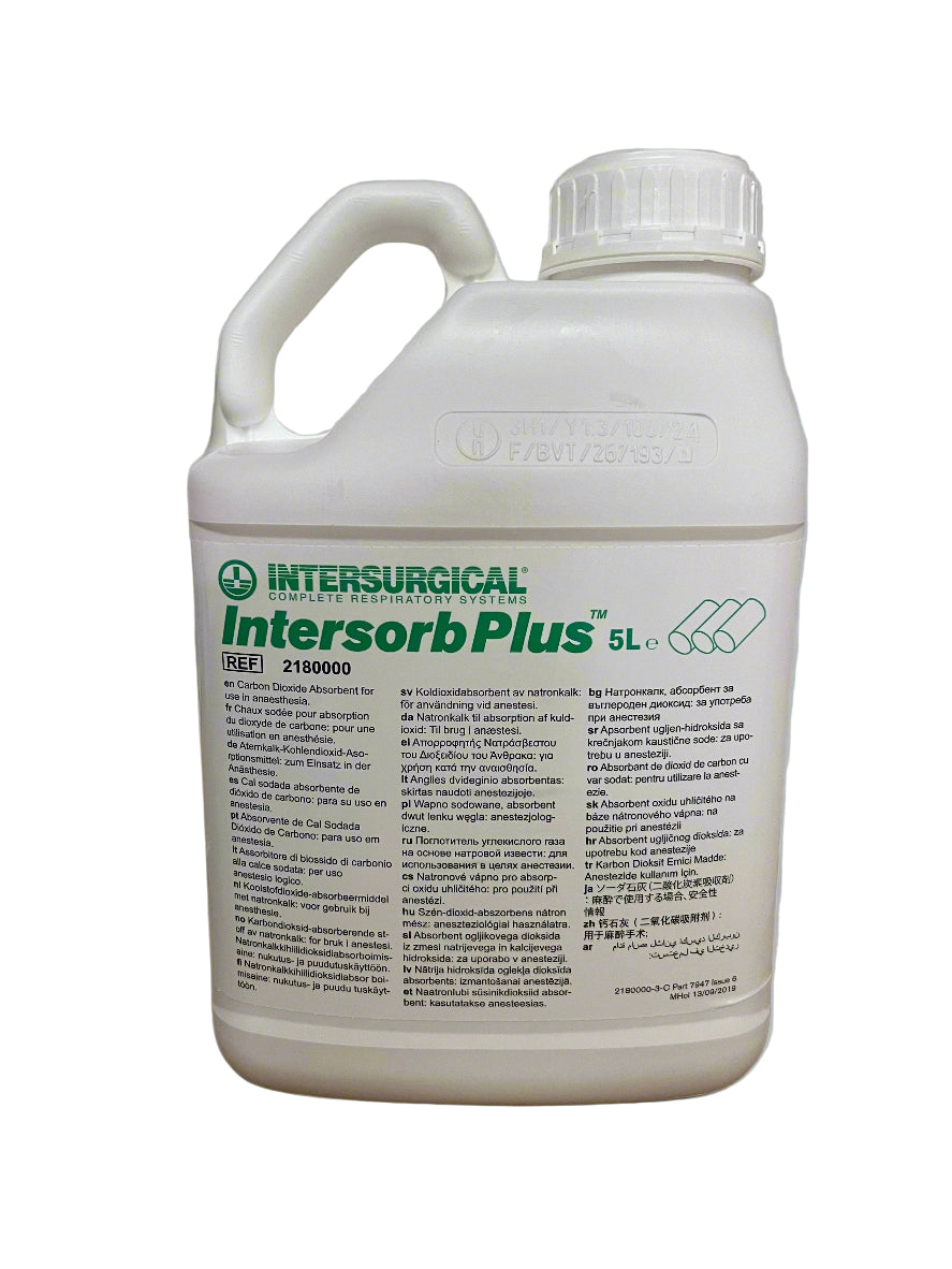 Intersorb Intersurgical Intersorb Plus Sodalime 5Ltr Jar – SHAH TRADING CORPORATION
