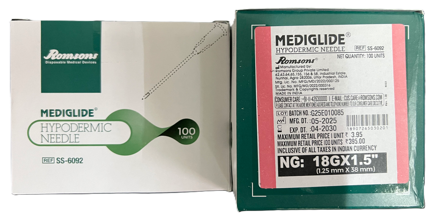 Romsons Mediglide Hypodermic Needle