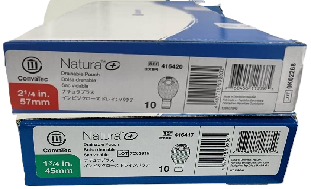 ConvaTec Natura Drainable Pouch (Ref # 416417, 416420 and 416423)