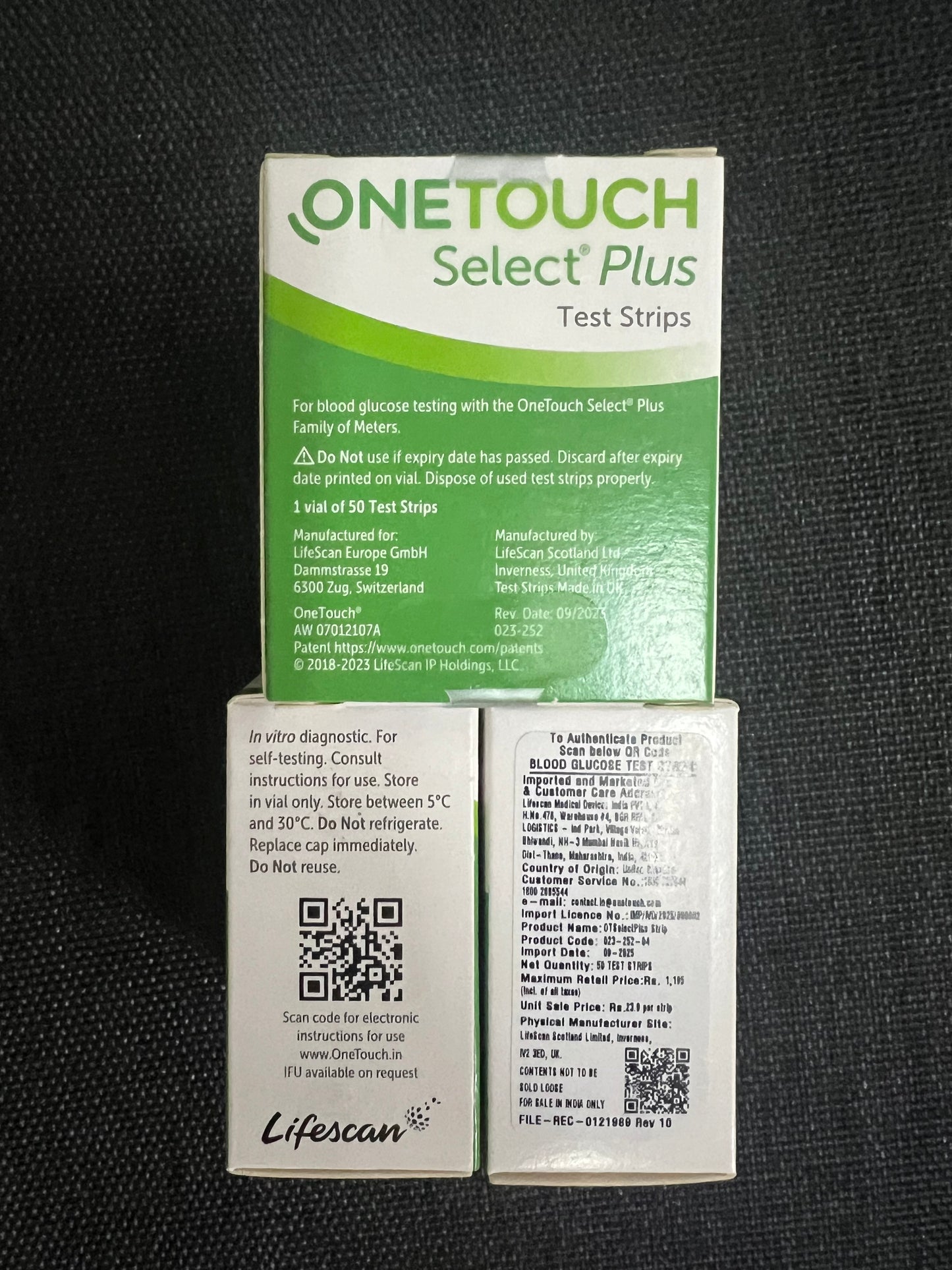 OneTouch Select Plus Blood Glucose Test Strips
