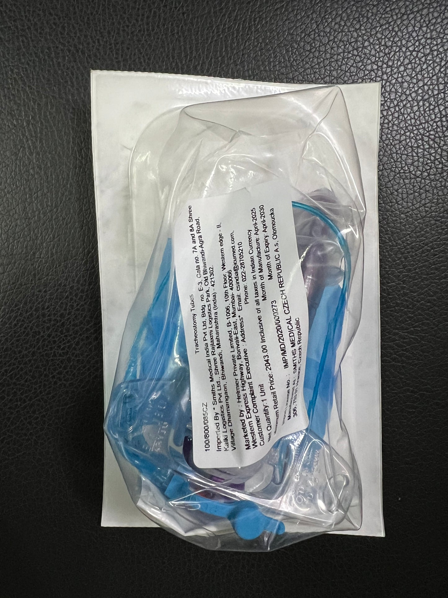 Smiths Medical Portex Blue Line Ultra Tracheostomy Tube Soft-Seal Cuff – 100/800/060–085
