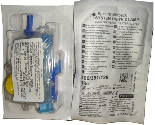 Portex® Epidural Minipack System 1 with Clamp