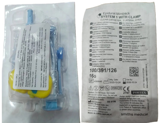 Portex® Epidural Minipack System 1 with Clamp