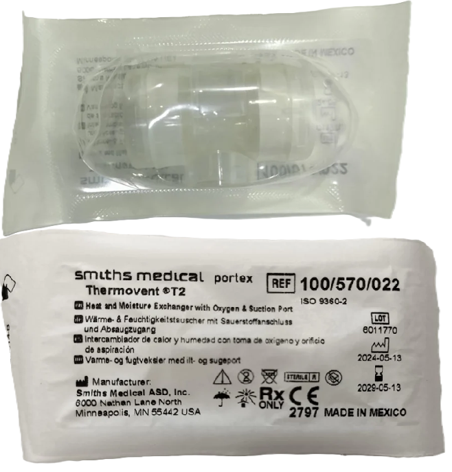 Portex® Thermovent® T2 Heat & Moisture Exchanger (HME)
