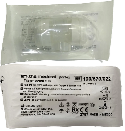 Portex® Thermovent® T2 Heat & Moisture Exchanger (HME)