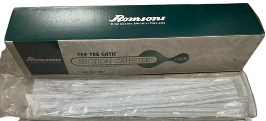 Romsons Cee Tee® Thumb Control Suction Catheter