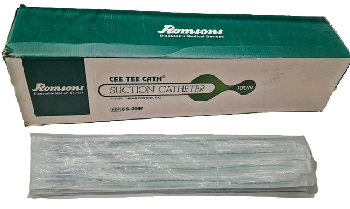 Romsons Cee Tee® Thumb Control Suction Catheter