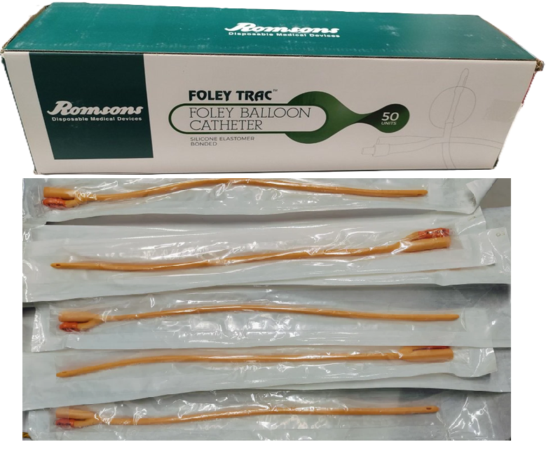 Romsons Foley Trac Foley Balloon Catheter 2 Way