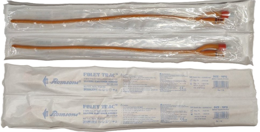 Romsons Foley Trac Foley Balloon Catheter 2 Way