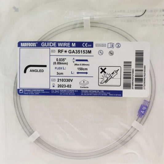Terumo Radifocus® Guide Wire M GA35153M – 0.035″ × 150 cm Angled Tip