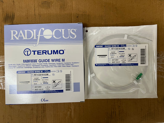 Terumo Radifocus Guide Wire RF*GS18153M, 0.018" × 150 cm, Straight Tip