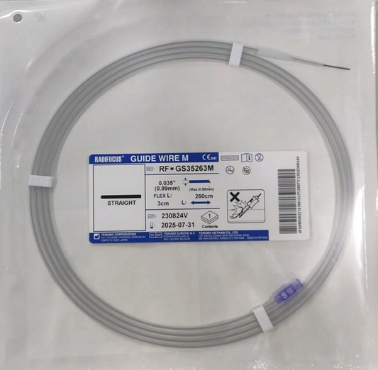 Terumo Radifocus® Guide Wire M GS35263M – 0.035" x 260cm, Straight Tip