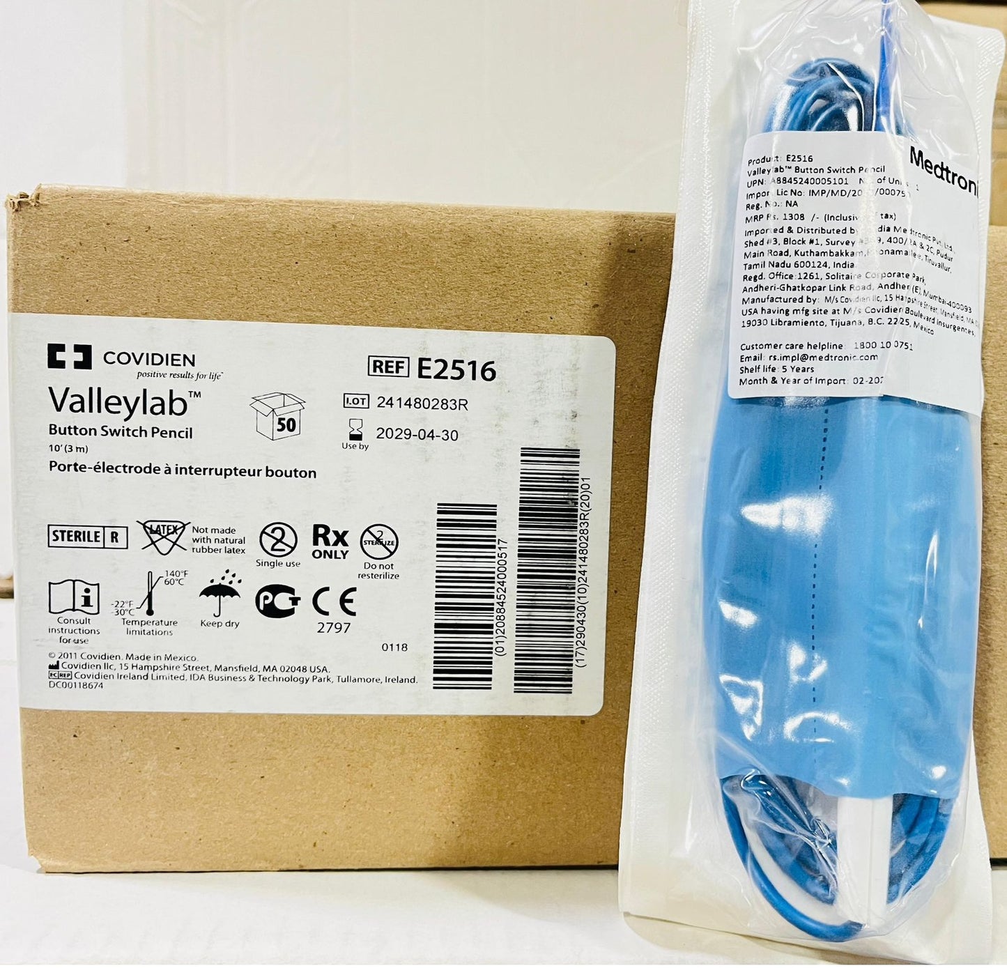 Valleylab E2516 Disposable Electrosurgical Cautery Pencil – Button Switch