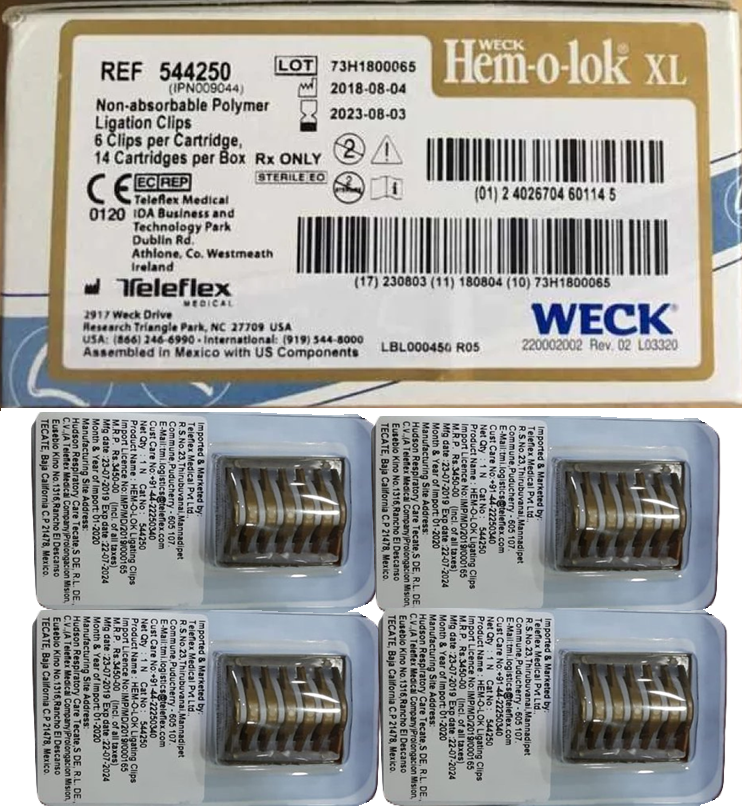 Weck Hem-o-Lok® Polymer Ligating Clips